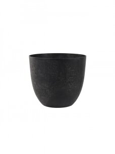 Artstone Bola black lauko vazonas | D38 H33 cm