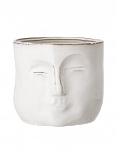 Ignacia White keramikinis vazonas S | 15.5 cm