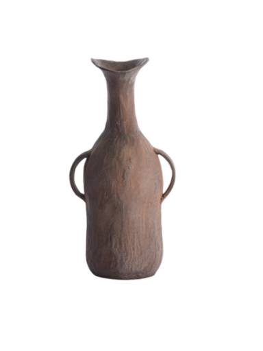 ANCONI DARK BROWN keramikinė vaza | 32 cm