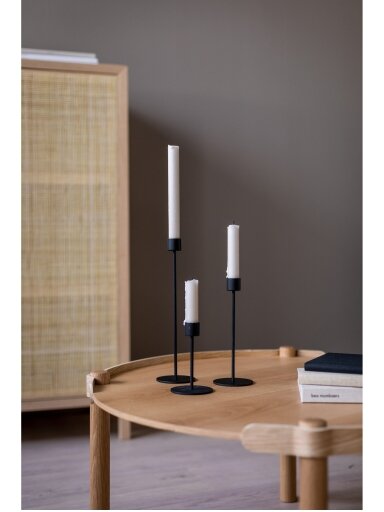 Candlestick žvakidė | juoda spalva - 13 cm Candlestick žvakidė | juoda spalva - 13 cm