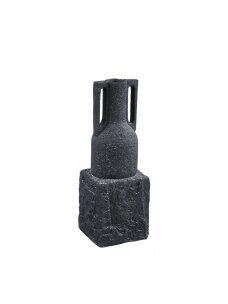 Mailey Black cementinė vaza su auselėmis | 45 cm