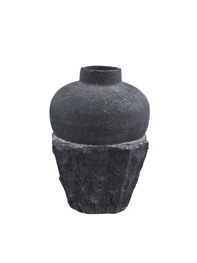MAILEY BLACK cementinė vaza L | 45 cm MAILEY BLACK cementinė vaza L | 45 cm