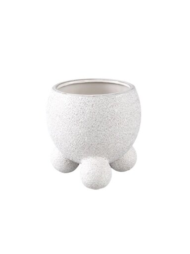 MALINDA CREAM keramikinis vazonas S | 15 cm