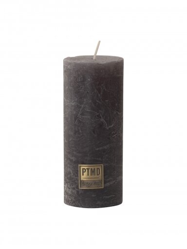 "Granit grey" PTMD cilindrinė rustic žvakė | 12 cm "Granit grey" PTMD cilindrinė rustic žvakė | 12 cm