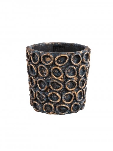 STURDY BLACK cementinis vazonas L | 16 cm STURDY BLACK cementinis vazonas L | 16 cm